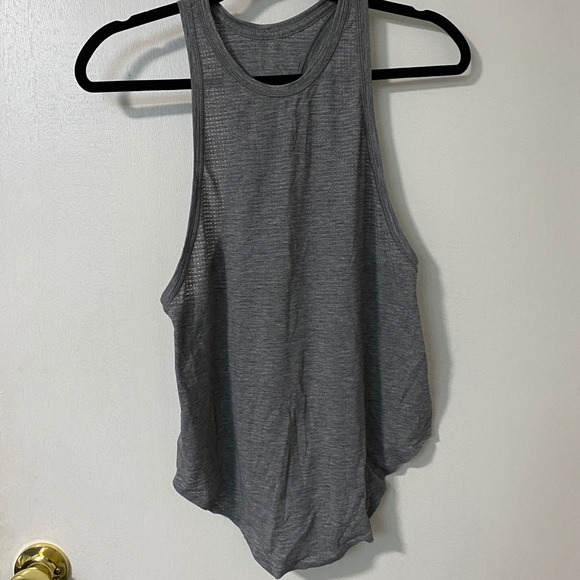 Grey, light weight lululemon work out top!!🤍 - Picture 1 of 2